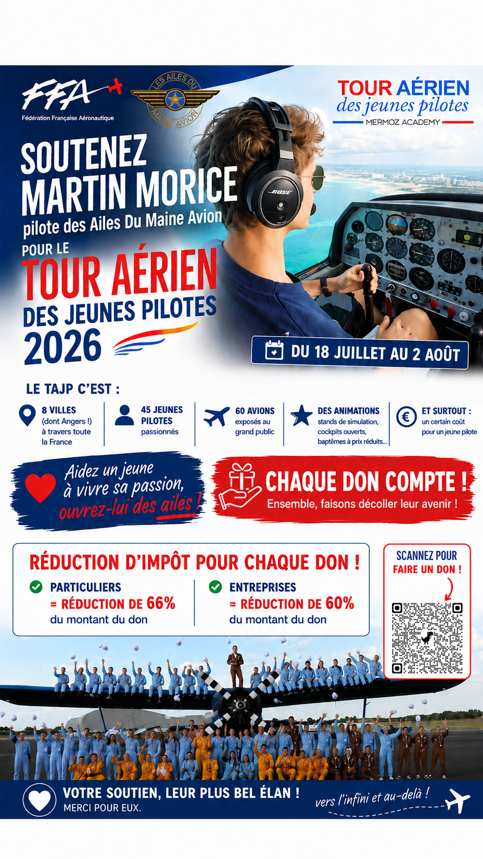 Tour de France des Jeunes Pilotes – Soutenez Martin !